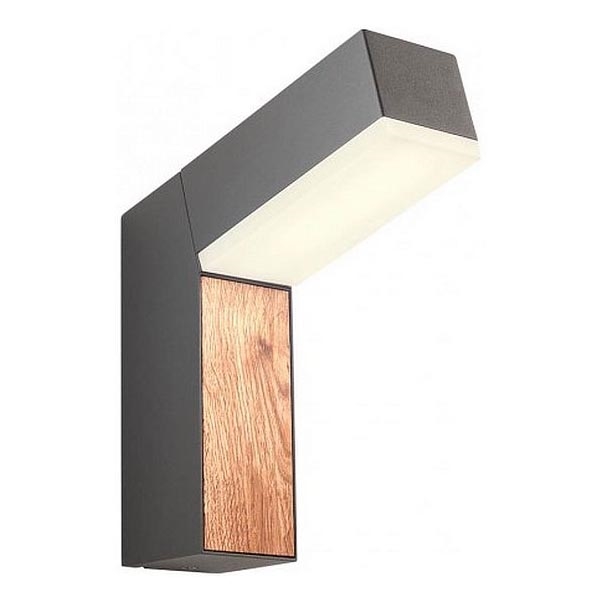 Redo 90510 - Уличный светодиодный настенный светильник WOODY LED/10W/230V IP54 антрацит