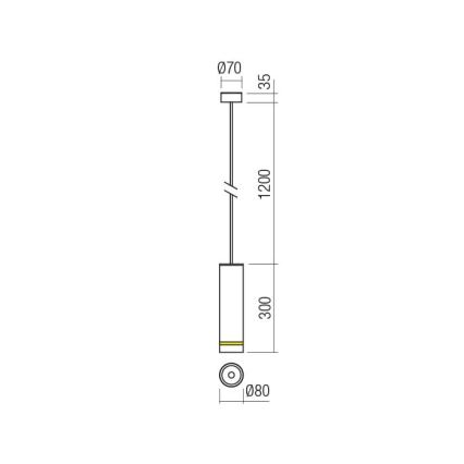 Redo 90514 - Светодиодный уличный подвесной светильник KLOU LED/9W/230V IP54 антрацит