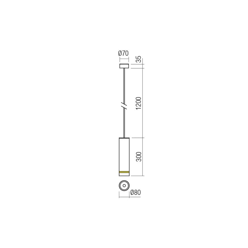 Redo 90514 - Светодиодный уличный подвесной светильник KLOU LED/9W/230V IP54 антрацит