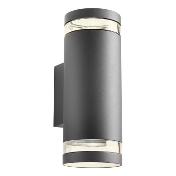 Redo 90518 - Вуличний настінний світильник CARGO 2xGU10/28W/230V IP54 антрацит