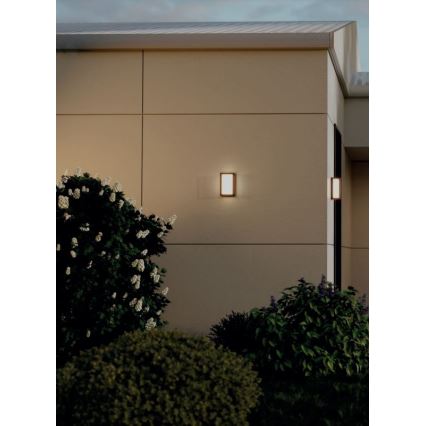 Redo 90534 - Уличный светодиодный настенный светильник QUADRIS LED/12W/230V IP54 коричневый
