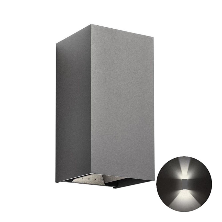 Redo 90553 - Уличный светодиодный настенный светильник VARY 2xLED/10W/230V 3000K IP54 антрацит