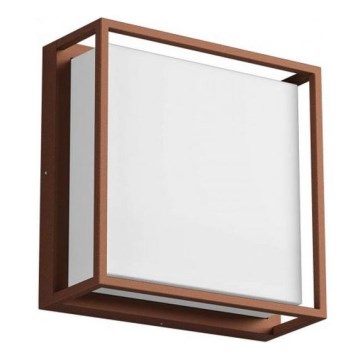 Redo 90566 - Вуличний світлодіодний настінний світильник QUADRIS LED/20W/230V IP54 коричневий