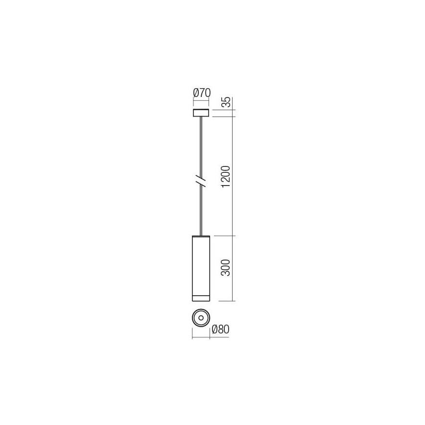 Redo 90571 - Вуличний світлодіодний підвісний світильник KLOU LED/9W/230V IP54 антрацит