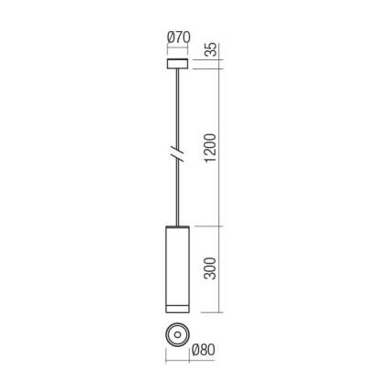 Redo 90572 - Вуличний світлодіодний підвісний світильник KLOU LED/9W/230V IP54 коричневий