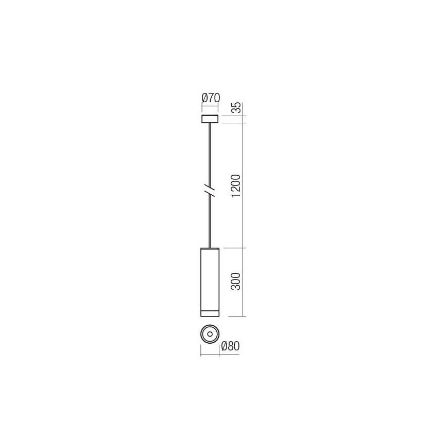 Redo 90572 - Вуличний світлодіодний підвісний світильник KLOU LED/9W/230V IP54 коричневий