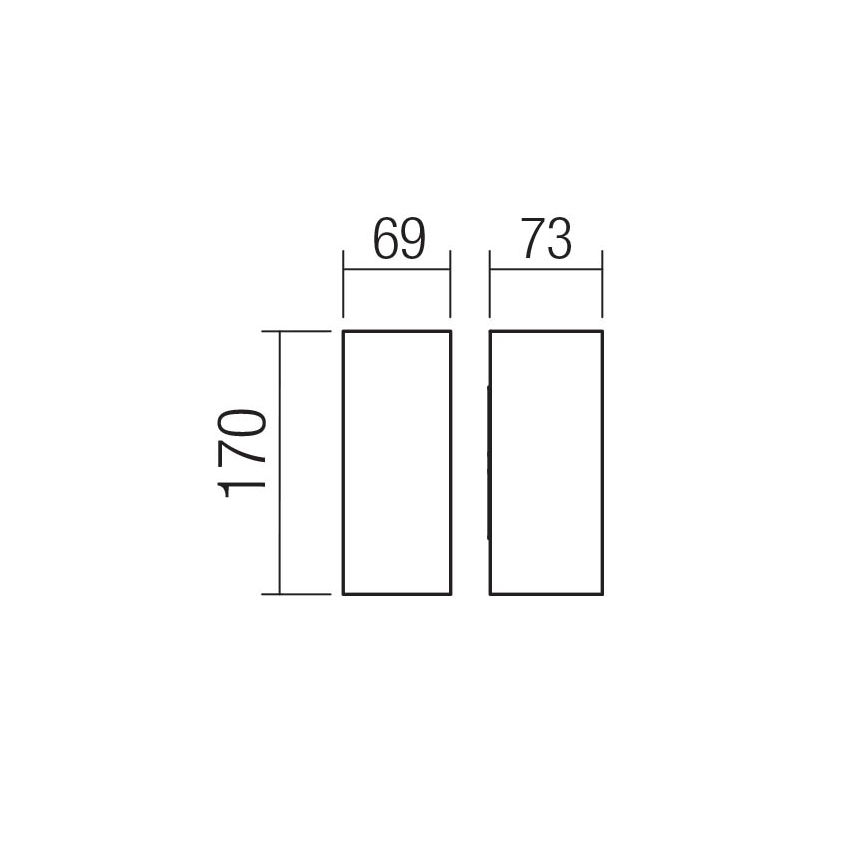 Redo 90635 - Уличный светодиодный настенный светильник SONNY 2xLED/5W/230V 2200/3000/4000K IP54 белый