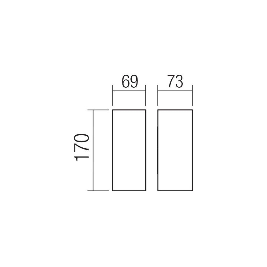Redo 90637 - Уличный светодиодный настенный светильник SONNY 2xLED/5W/230V 2200/3000/4000K IP54 коричневый