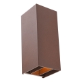 Redo 90637 - Вуличний світлодіодний настінний світильник SONNY 2xLED/5W/230V 2200/3000/4000K IP54 коричневий