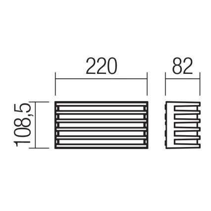 Redo 90638 - Вуличний світлодіодний настінний світильник BLAZE LED/12W/230V 3000K IP54 антрацит