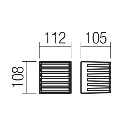 Redo 90639 - Вуличний світлодіодний настінний світильник BLAZE LED/12W/230V 3000K IP54 антрацит