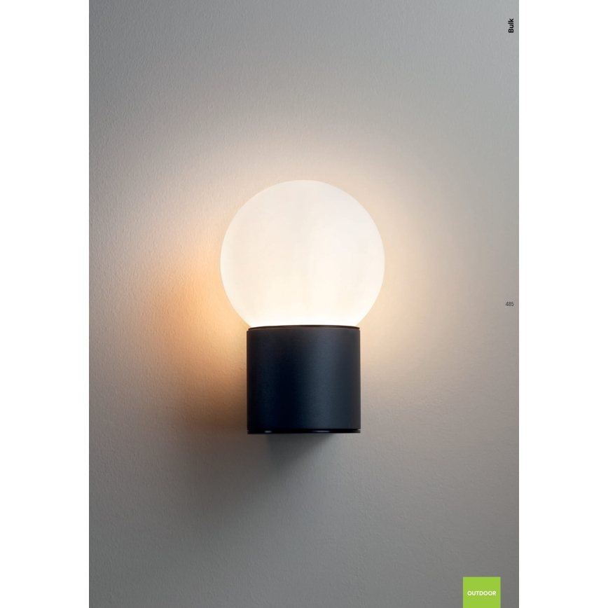 Redo 90640 - Уличный настенный светильник BULK 1xE27/28W/230V IP44 антрацит