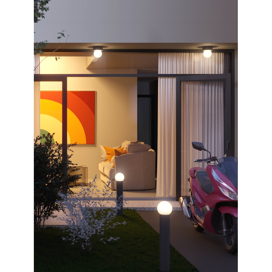 Redo 90643 - Наружный светильник BULK 1xE27/28 Вт/230 В 80 см IP44 антрацит