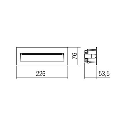 Redo 9092-LED Уличный ориентационный светильник IGOR LED/6W/230V 3000K IP54 антрацит