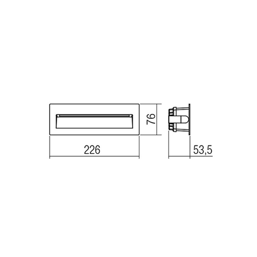 Redo 9092 - Світлодіодний вуличний сходовий світильник IGOR LED/6W/230V 3000K IP54 антрацит
