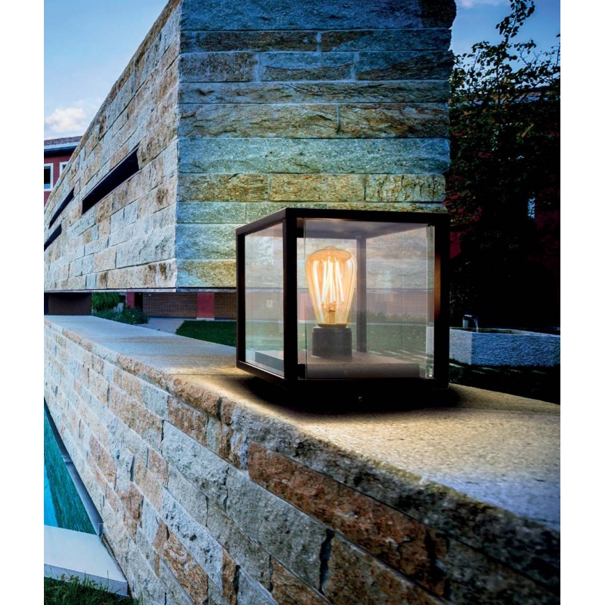 Redo 9109 - Зовнішній світильник VITRA 1xE27/15W/230V IP54 чорний