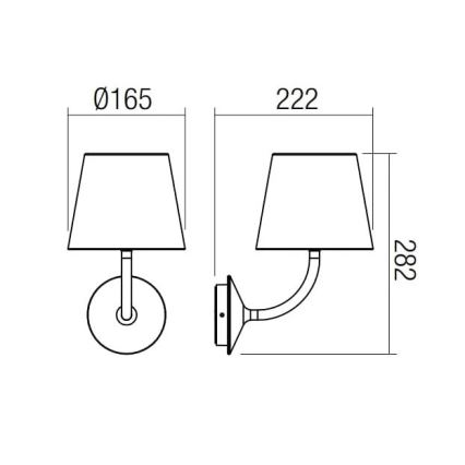 Redo 9125 - Светодиодная уличная настенная лампа GIORGIO LED/7W/230V IP65 черный