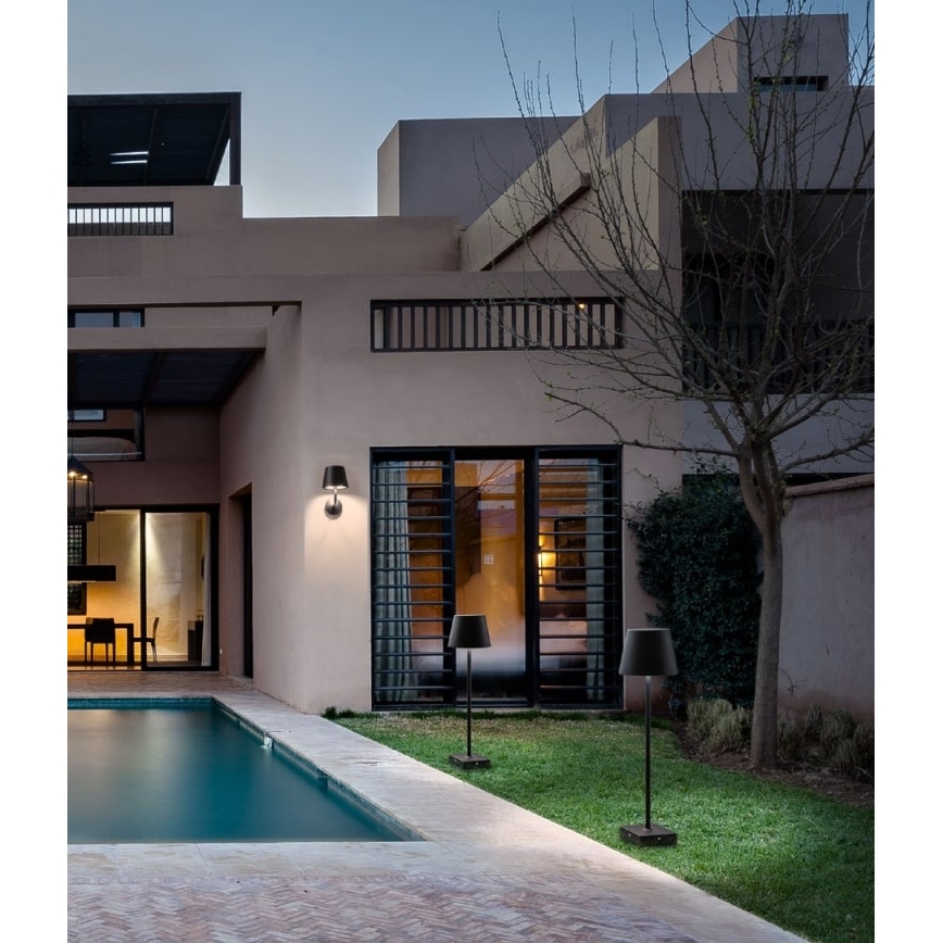 Redo 9125 - Вуличний настінний LED ліхтар GIORGIO LED/7W/230V IP65 чорний