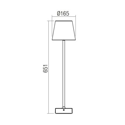 Redo 9127 - Светодиодная уличная лампа GIORGIO LED/7W/230V IP65 черный