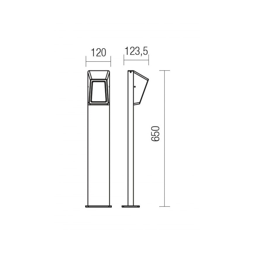 Redo 9168 - Вулична світлодіодна лампа ARGES LED/3W/230V IP54 коричневий