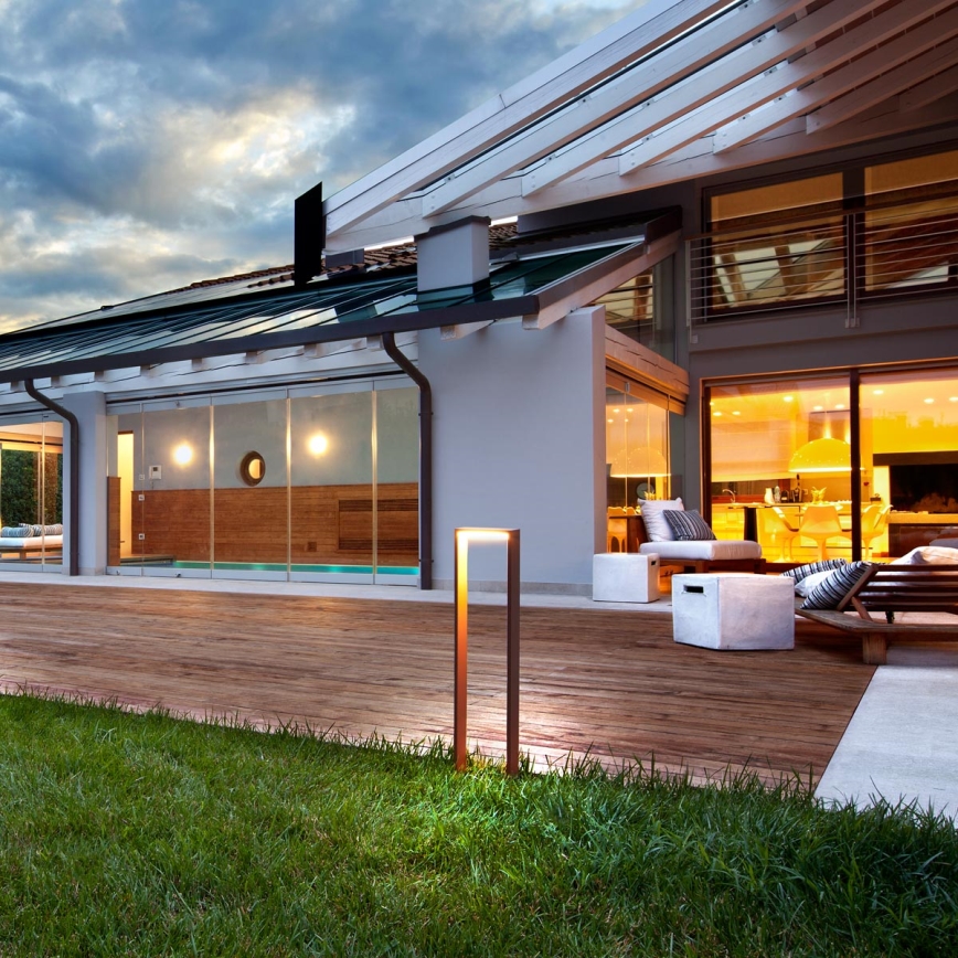 Redo 9464 - Вуличний світлодіодний настінний світильник GATE LED/6W/230V IP54 чорний