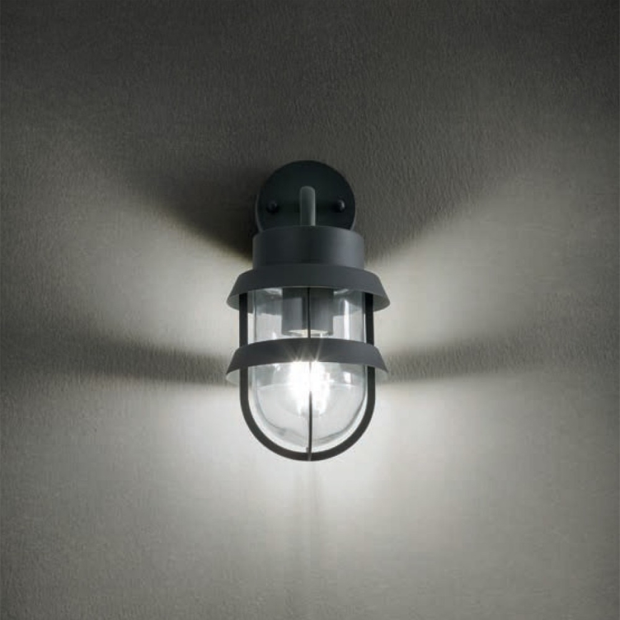 Redo 9498 - Уличный настенный светильник CLAUT 1xE27/42W/230V IP44 антрацит