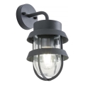 Redo 9498 - Вуличний настінний світильник CLAUT 1xE27/42W/230V IP44 антрацит