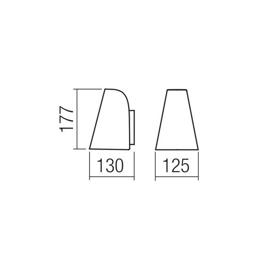 Redo 9529 - Настенный светильник ALVAR 1xGU10/35W/230V IP44