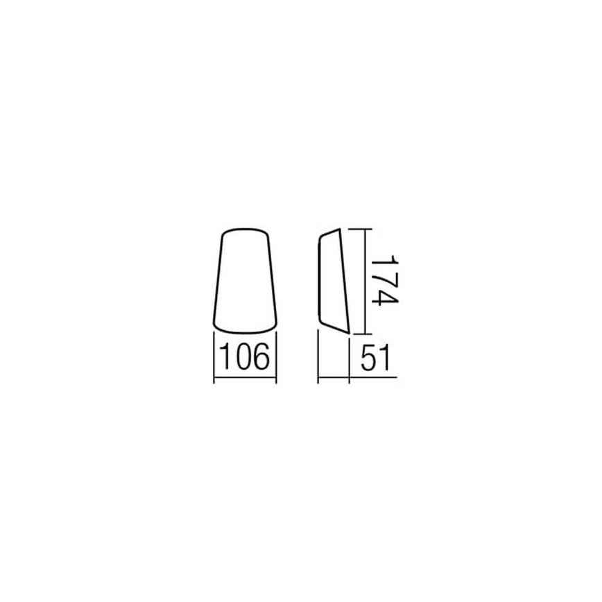 Redo 9536 - Светодиодный уличный настенный светильник TWILL 1xLED/11W/230V IP65