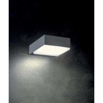 Redo 9560 - Вуличний світлодіодний настінний світильник CUBE LED/7W/230V 3000K IP54 антрацит