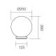 Redo 9770 - Запасной абажур SFERA диаметр 25 см IP44 коричневый