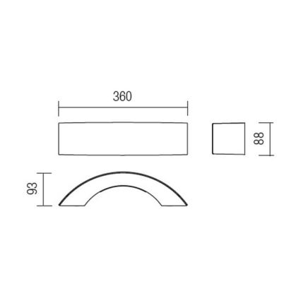Redo 9903 - Светодиодный уличный настенный светильник ECLIPSE 3xLED/3W/230V IP54