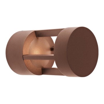 Redo 9934 - Вуличний світлодіодний настінний світильник GLOW LED/5W/230V IP54 коричневий