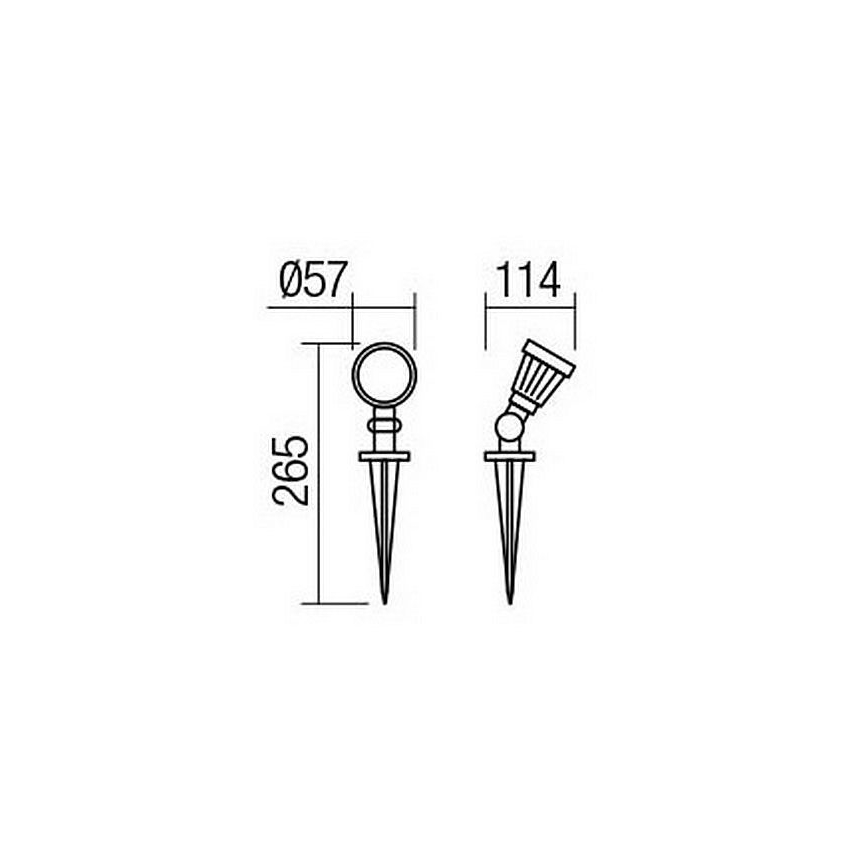 Redo 9998 - Светодиодная уличная лампа TIM LED/5W/230V 4000K IP65