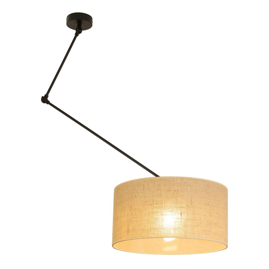 Регулируемая LED-люстра на штанге GORTA 1xE27/60W/230V джут