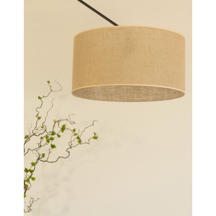 Регулируемая LED-люстра на штанге GORTA 1xE27/60W/230V джут
