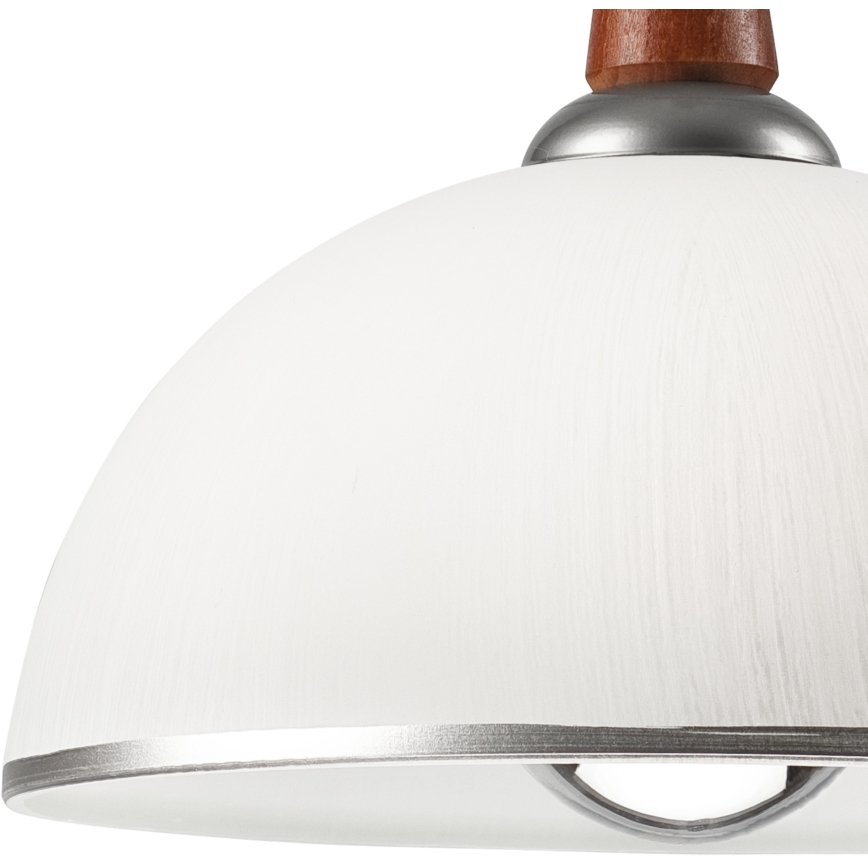 Регулируемая люстра CHIARA 1xE27/60W/230V серебристый/коричневый/бук