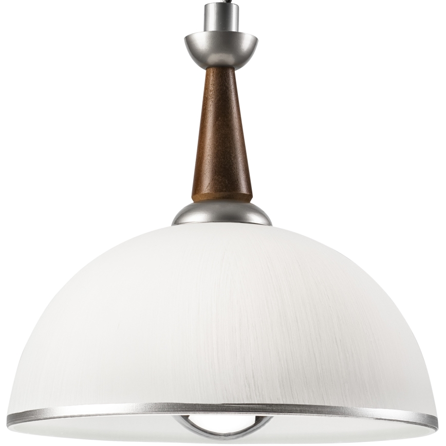 Регулируемая люстра CHIARA 1xE27/60W/230V серебристый/темно-коричневый/бук