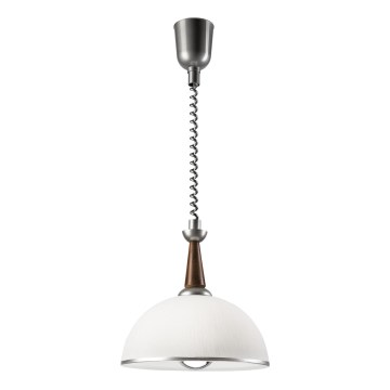 Регулируемая люстра CHIARA 1xE27/60W/230V серебристый/темно-коричневый/бук