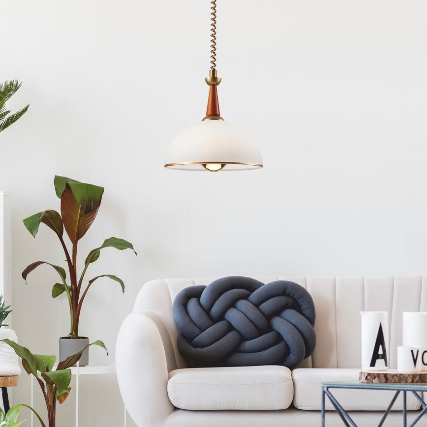 Регулируемая люстра CHIARA 1xE27/60W/230V темно-коричневый/бук