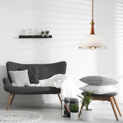 Регулируемая люстра CHIARA 1xE27/60W/230V темно-коричневый/бук