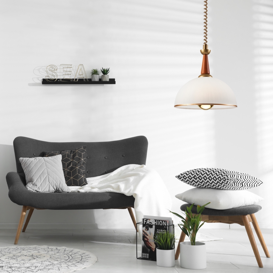 Регулируемая люстра CHIARA 1xE27/60W/230V темно-коричневый/бук