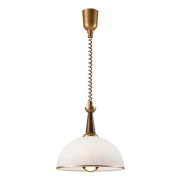 Регулируемая люстра CHIARA 1xE27/60W/230V коричневый/бук