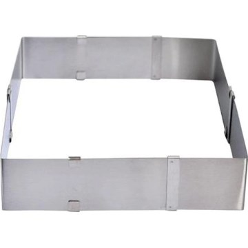 Регульована форма для торта TORO, діаметром 16–28 см, з нержавіючої сталі