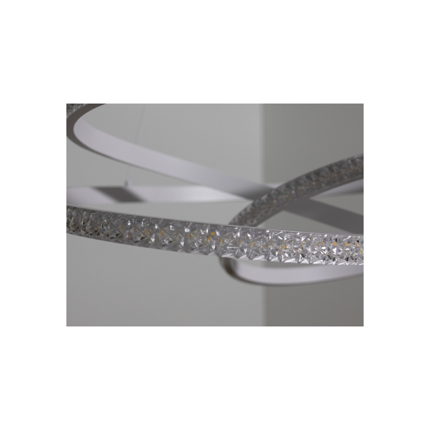 LED-підвісна люстра на тросі з регулюванням яскравості LED/90W/230V 3000-6500K діаметр 47 см + пульт дистанційного керування