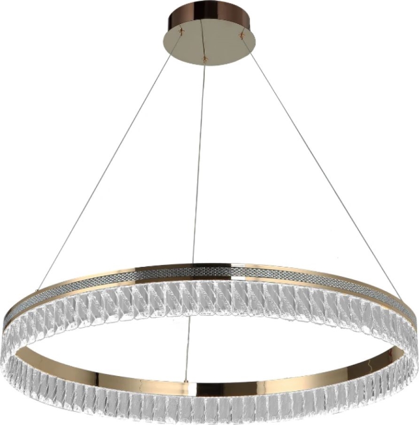 Регульована LED кришталева люстра на тросі THALIA LED/55 Вт/230 В 3000–6000K, діаметр 80 см + пульт дистанційного керування