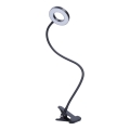 Регульована настільна світлодіодна лампа зі затискачем LED/8W/230V 3000/4000/5000K чорна