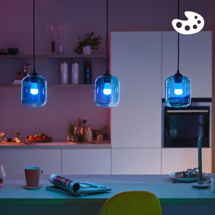 Світлодіодна RGB лампа з регулюванням яскравості Philips SMART P45 E14/4,9W/230V 2200-6500K CRI 90