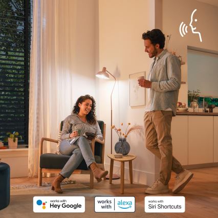 Світлодіодна RGB лампа з регулюванням яскравості Philips SMART P45 E14/4,9W/230V 2200-6500K CRI 90