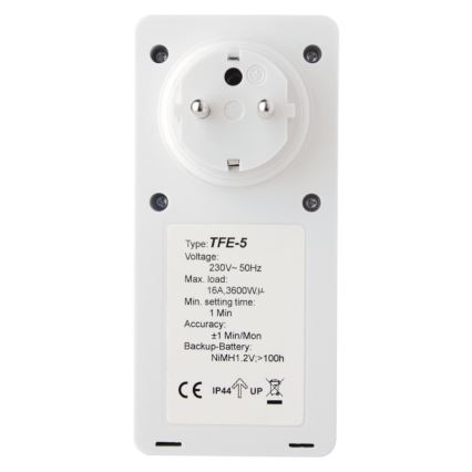 Реле часу цифрове зовнішнє 230V/16A IP44